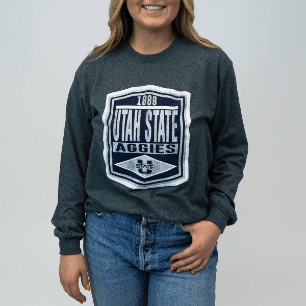 long sleeve t-shirt utah state 1888
